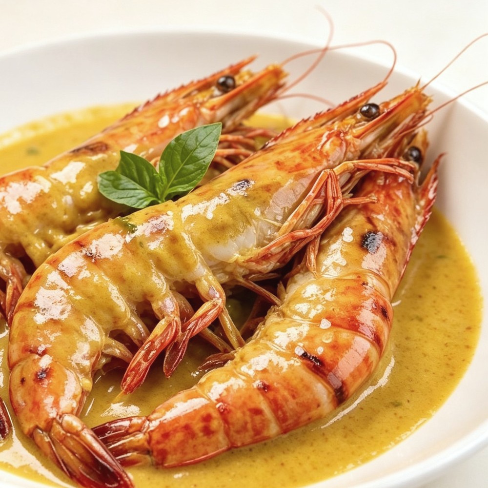 Tiger prawns with citrus